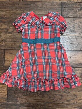 Hollis Baker 4T Red/Green Plaid Christmas Dress